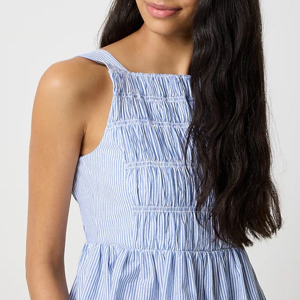 J. Crew Blue and White Patterned Skirt